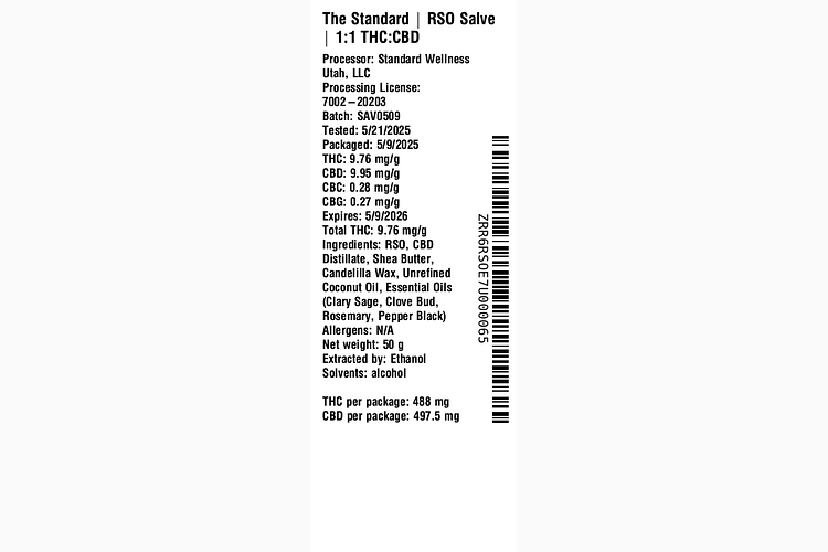 RSO Salve by The Standard