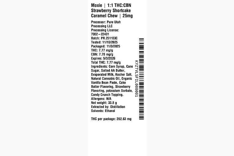 Strawberry Shortcake Caramel Chew by Moxie