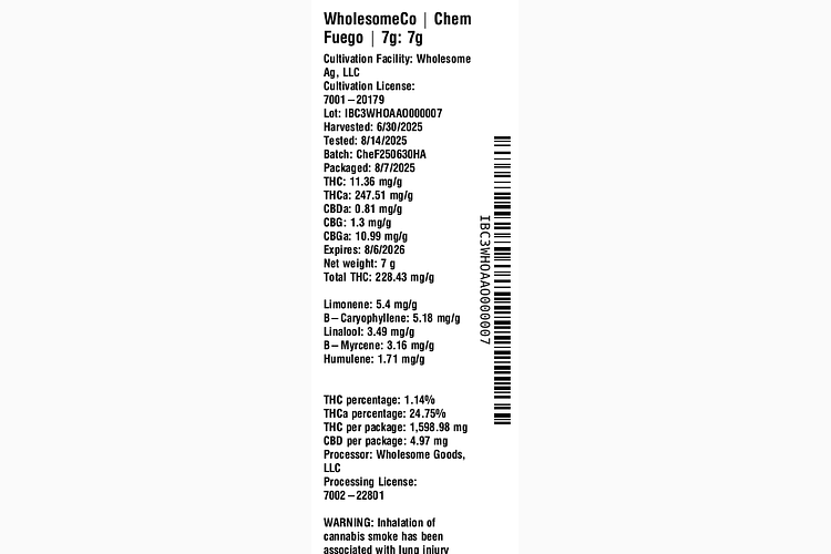 Chem Fuego by WholesomeCo