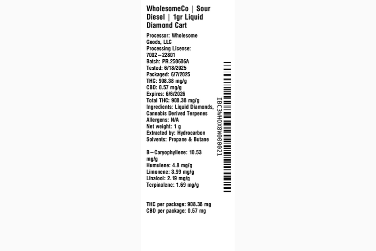 Sour Diesel by WholesomeCo