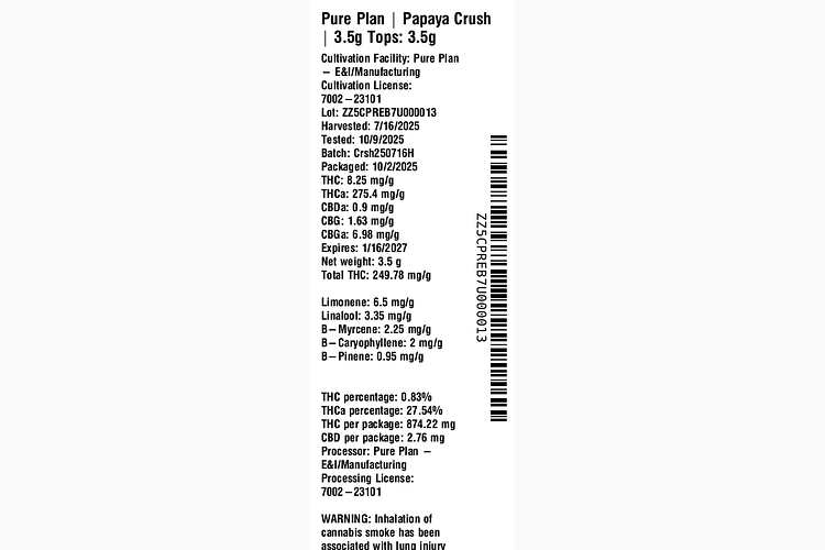 Papaya Crush by Pure Plan