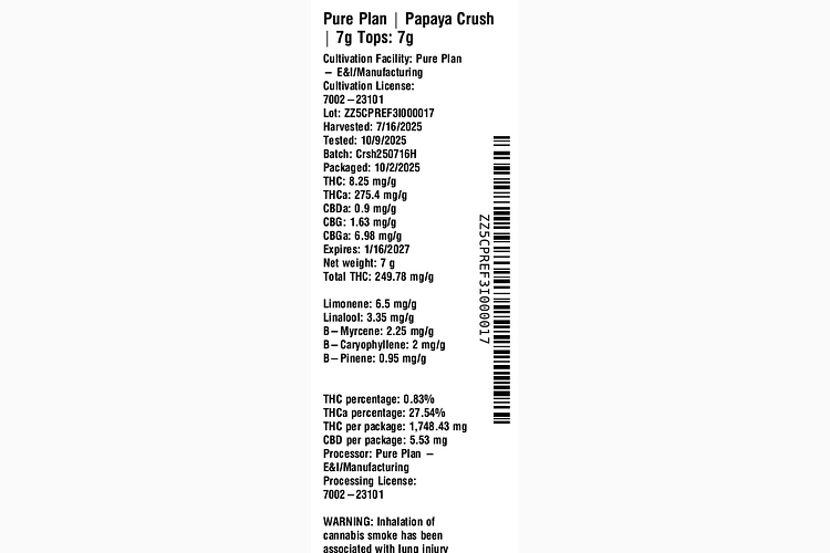 Papaya Crush by Pure Plan