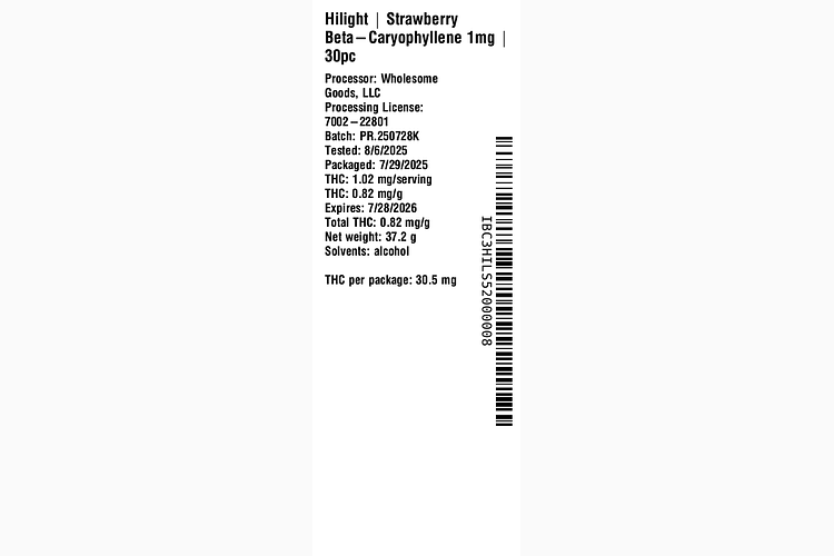 Strawberry Beta-Caryophyllene Terp by Hilight