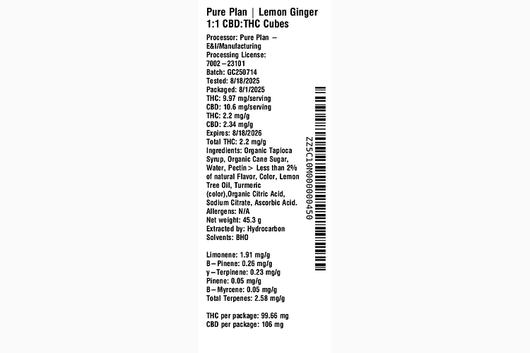 Lemon Ginger by Pure Plan