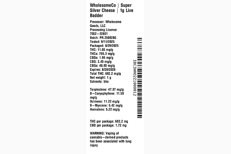 Super Silver Cheese by WholesomeCo