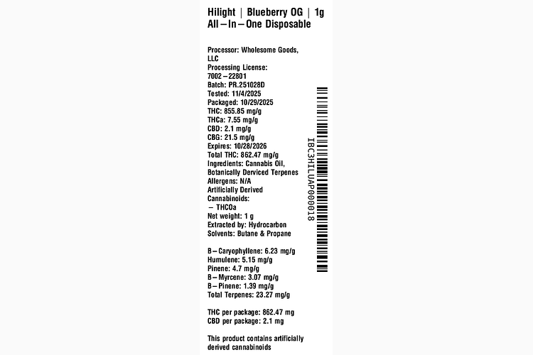 Blueberry OG by Hilight