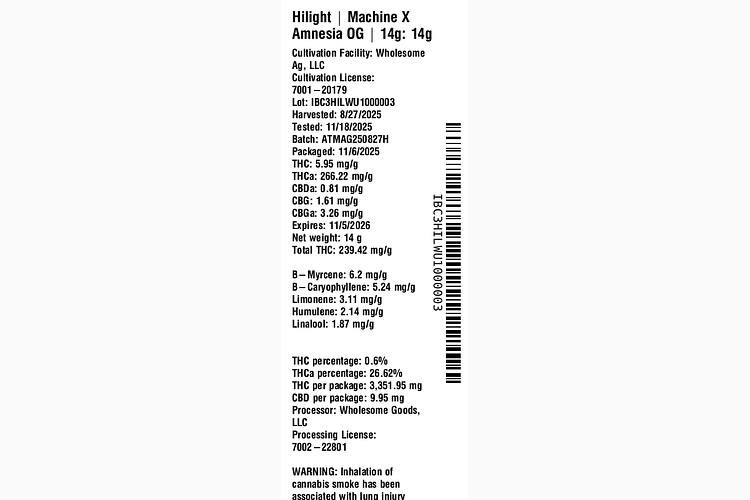 Machine X Amnesia OG by Hilight