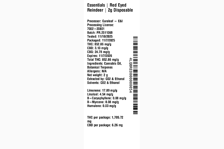 Red Eyed Reindeer by Essentials