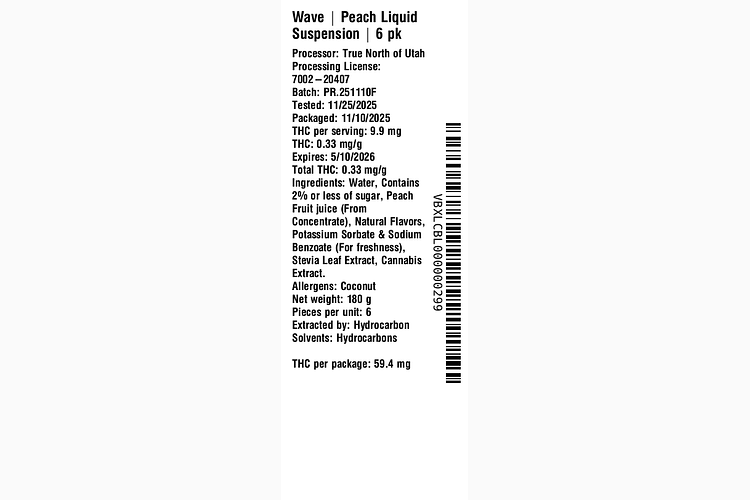 Peach Liquid Suspension by Wave