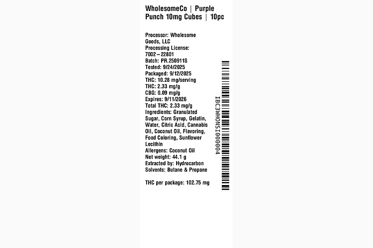 Purple Punch by WholesomeCo