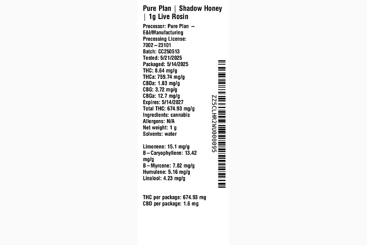 Shadow Honey by Pure Plan