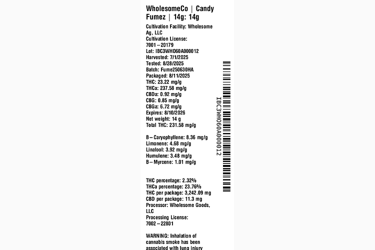 Candy Fumez by WholesomeCo