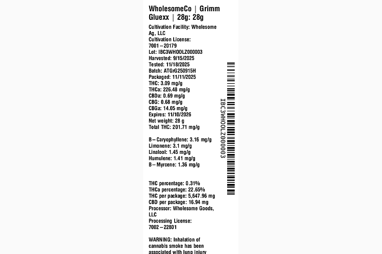 Grimm Gluexx by WholesomeCo