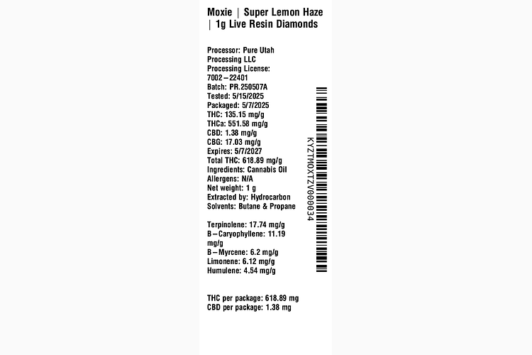Super Lemon Haze by Moxie