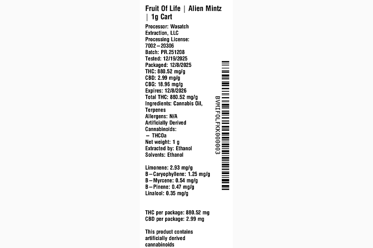 Alien Mintz by Fruit of Life