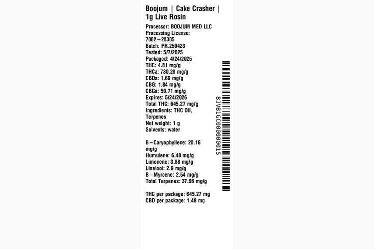 Cake Crasher by Boojum