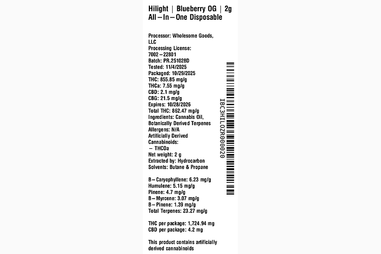 Blueberry OG by Hilight