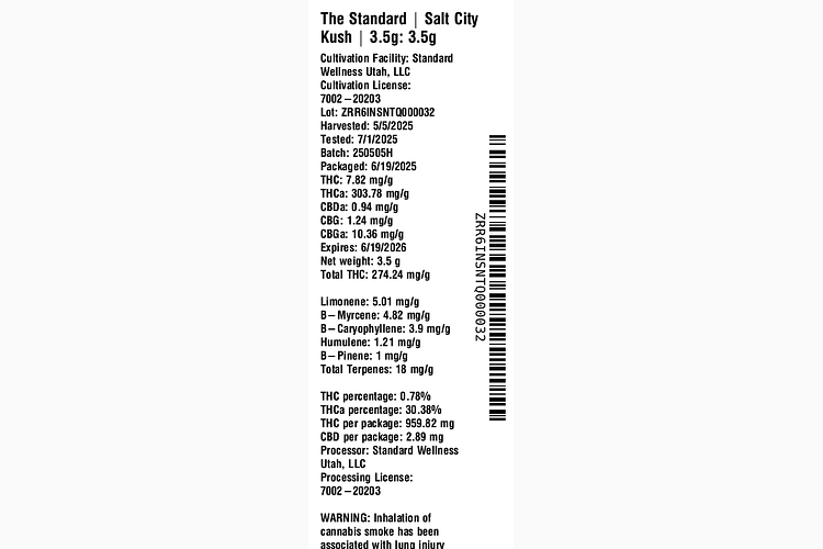 Salt City Kush by The Standard