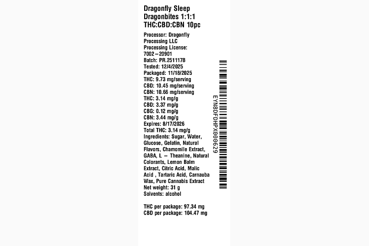 Sleep Dragonbites | 10mg 10pk by Dragonfly