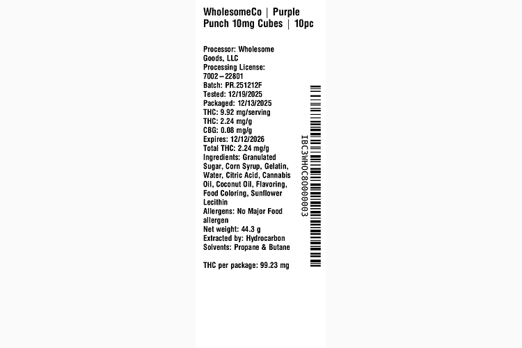 Purple Punch by WholesomeCo