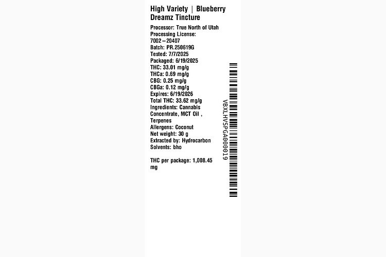 Blueberry Dreamz by High Variety