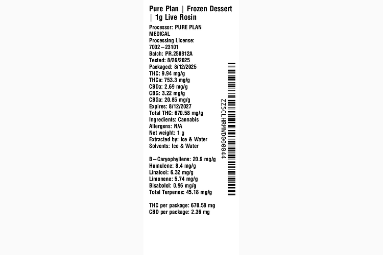 Frozen Dessert by Pure Plan