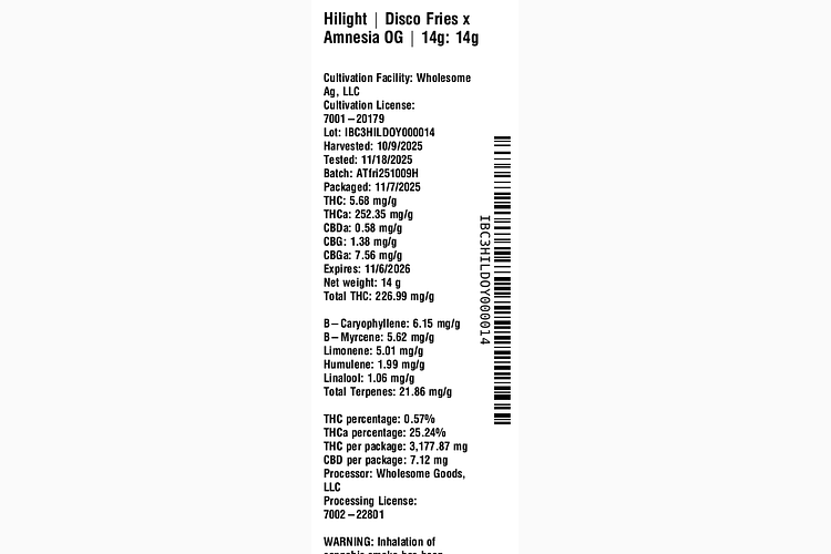 Disco Fries x Amnesia OG by Hilight