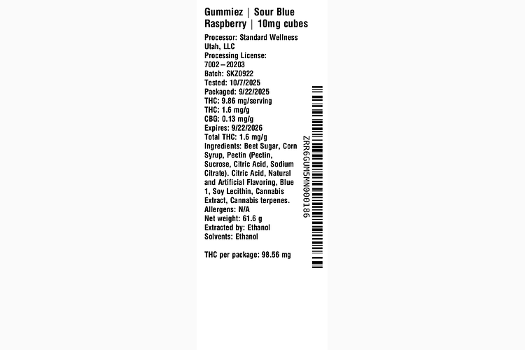 Sour Blue Raspberry by Gummiez