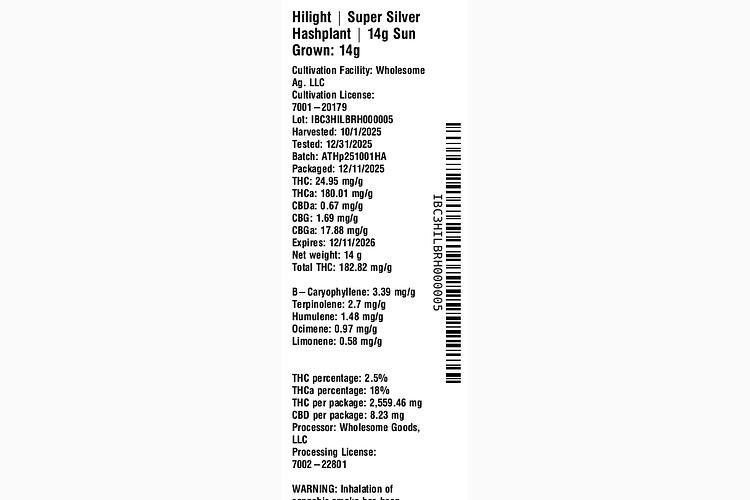 Super Silver Hashplant by Hilight