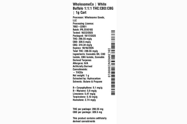 Energize - White Buffalo by WholesomeCo