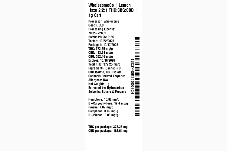 Soothe - Lemon Haze by WholesomeCo