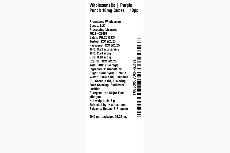 Purple Punch by WholesomeCo