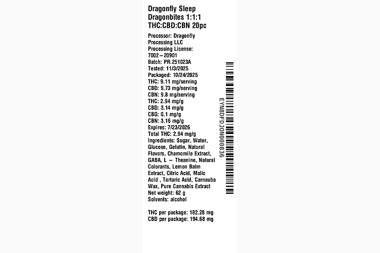 Sleep Dragonbites | 10mg 20pk by Dragonfly