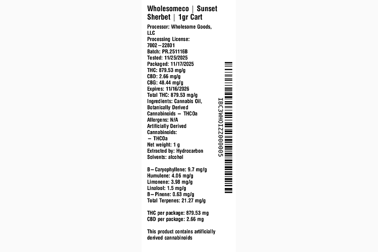 Sunset Sherbet by WholesomeCo