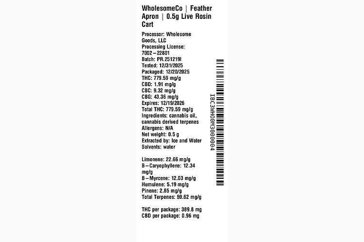 Feather Apron by WholesomeCo