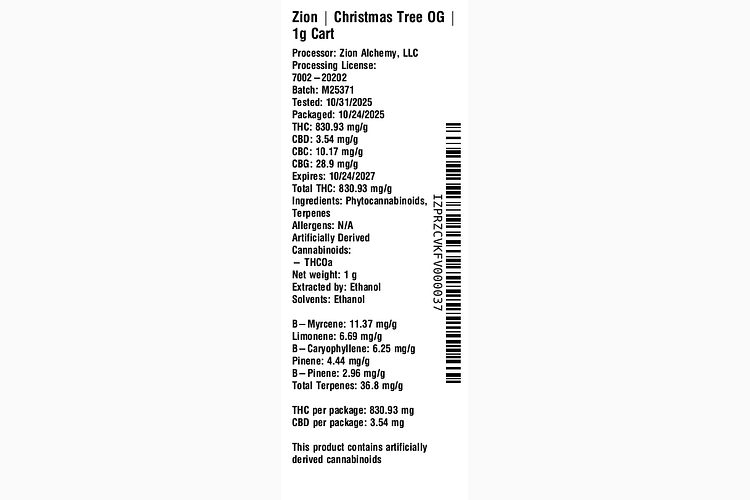 Christmas Tree OG by Zion