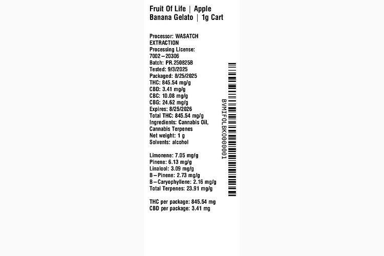 Apple Banana Gelato by Fruit of Life