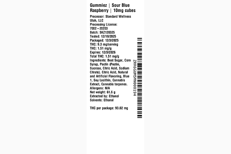 Sour Blue Raspberry by Gummiez