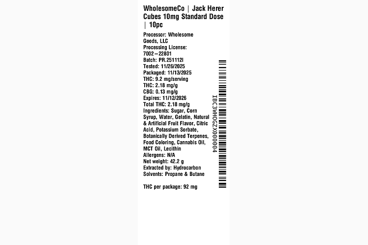 Jack Herer by WholesomeCo