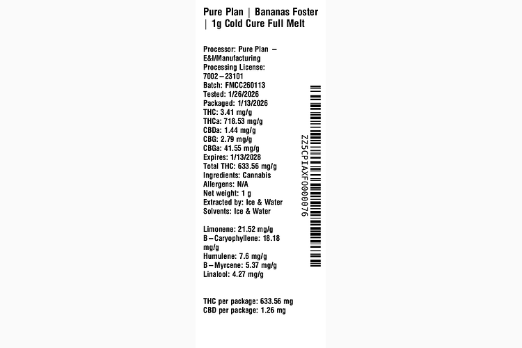 Bananas Foster by Pure Plan