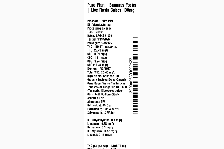 Bananas Foster by Pure Plan