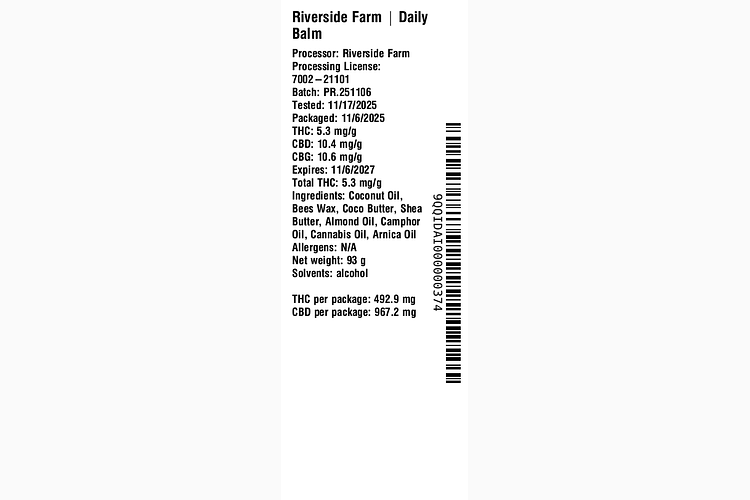 Daily Balm by Riverside Farm