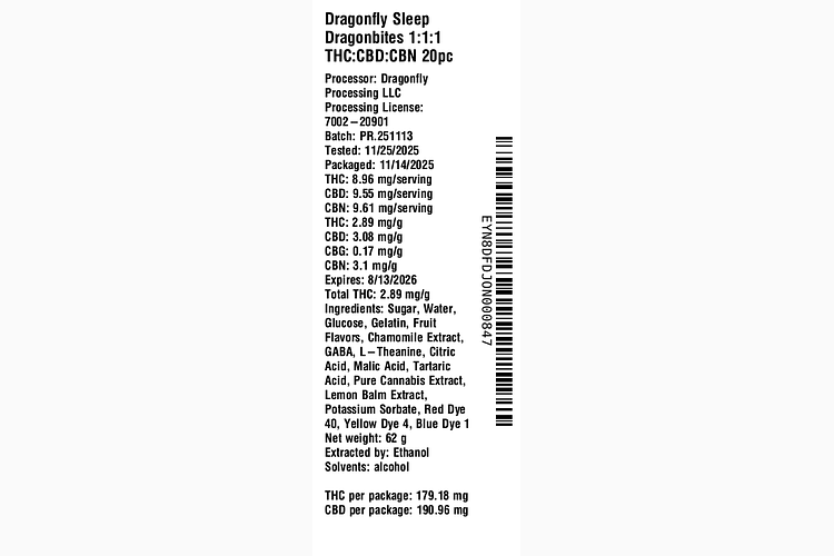 Sleep Dragonbites | 10mg 20pk by Dragonfly