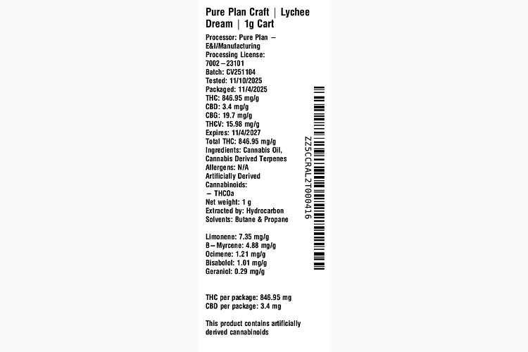 Craft Lychee Dream by Pure Plan