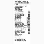 Snooze ER Cubes 1:1:1 THC:CBN:CBD by High Variety