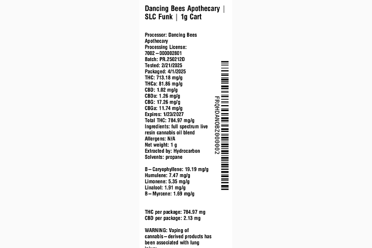 SLC Funk by Dancing Bees Apothecary