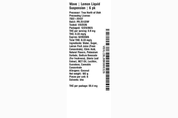 Lemon Liquid Suspension by Wave