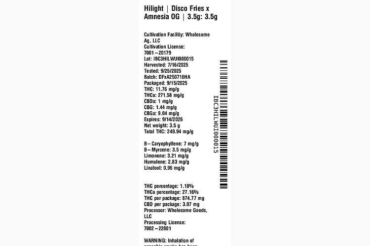 Disco Fries x Amnesia OG by Hilight