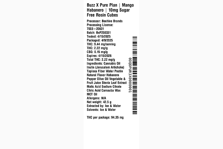 Mango Habanero Sugar Free by Buzz