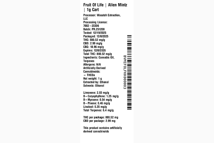 Alien Mintz by Fruit of Life